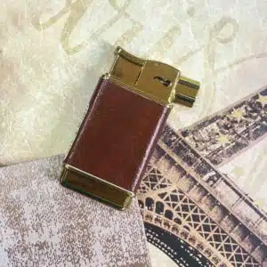فندک گازی روکش چرم WOLF کد 5223