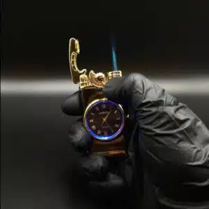 فندک ساعتی هندلی مدل چراغدار کد 5224