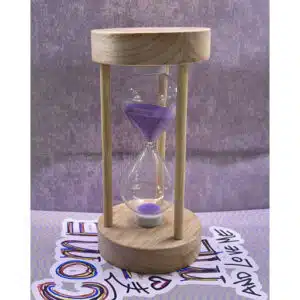 ساعت شنی شیشه ای چوبی کد (4562)