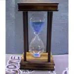 ساعت شنی شیشه ای چوبی کد (4869)