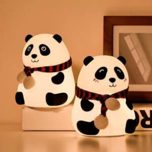 چراغ خواب کودک مدل سیلیکونی پاندای نشسته کد (5984)