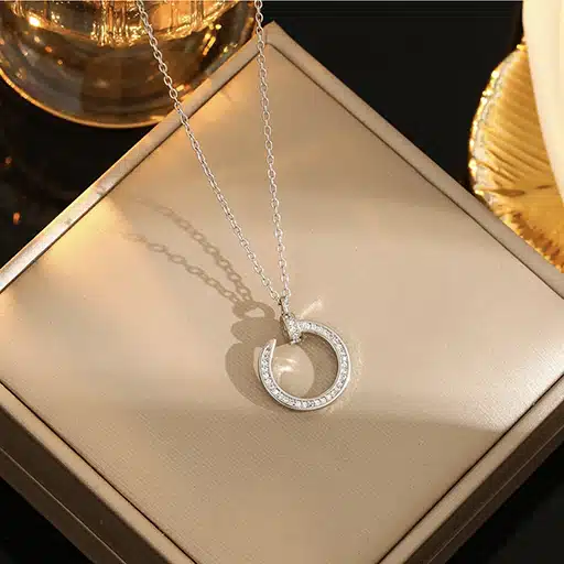 گردنبند زنانه استیل کد (5630)