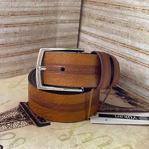 کمربند چرم مصنوعی مردانه کد (4561)