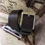 کمربند چرم مصنوعی مردانه کد (4062)