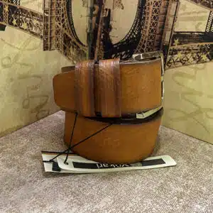 کمربند چرم مصنوعی مردانه کد (4597)