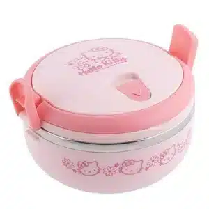 ظرف غذای کودک استیل مدل هلو کیتی کد (1349)