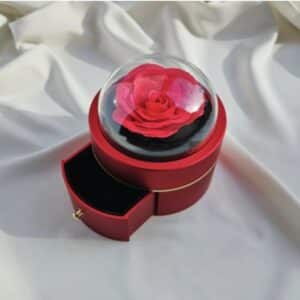 جعبه گل رز جاودان کشودار کد (4969)