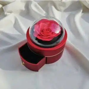 جعبه گل رز جاودان کشودار کد (4969)