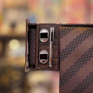 ست کروات و پوشت و دکمه سر آستین کد (4463)