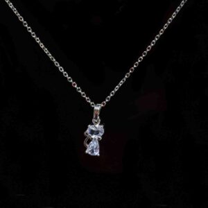 گردنبند استیل دخترانه طرح گربه کد (5234)