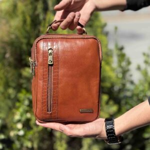 کیف دوشی چرم طبیعی چرمسال کد (7757)