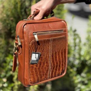 کیف دوشی چرم طبیعی کد (7758)