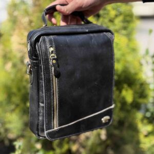 کیف دوشی چرم طبیعی GABRIEL کد (7780)