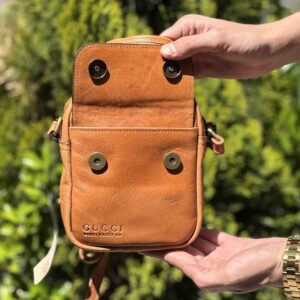 کیف دوشی چرم طبیعی GUCCI کد (7792)