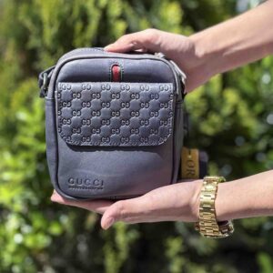 کیف دوشی چرم طبیعی GUCCI کد (7794)