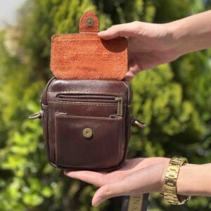 کیف دوشی چرم طبیعی polo کد (7797)