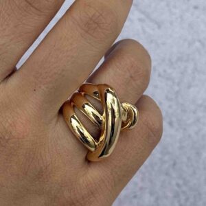 انگشتر استیل طلایی کد (3742)