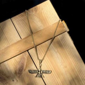 گردنبند استیل طرح کوروش کد (5256)