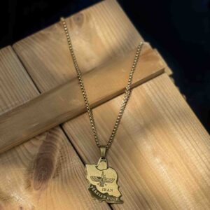 گردنبند استیل طرح IRAN کد (5258)