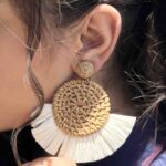 گوشواره ترند کنفی حصیری کد (8756)