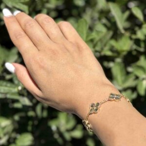 دستبند  زنانه طرح طلا کد (3766)