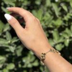 دستبند زنانه طرح طلا کد (3766)