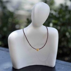 گردنبند پلاک طرح قلب کد (8562)