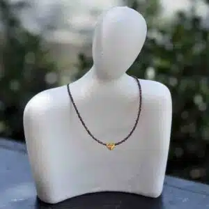 گردنبند پلاک طرح قلب کد (8562)