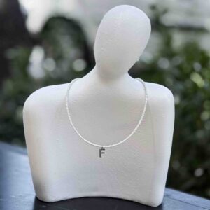 گردنبند پلاک حرف F کد (8561)
