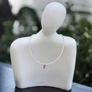 گردنبند پلاک حرف F کد (8561)