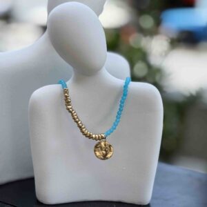 گردنبند پلاک طرح قلب کد (8566)