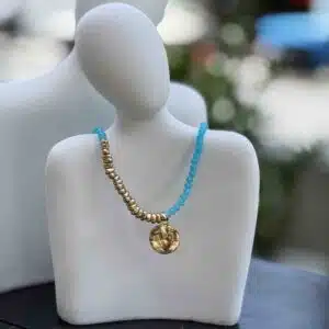 گردنبند پلاک طرح قلب کد (8566)