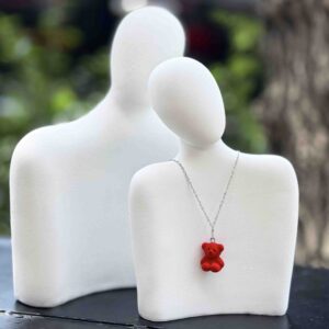 گردنبند پلاک خرس و خرگوش کد (8567)
