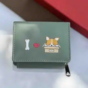 جاکارتی و کیف پول چرم مصنوعی دخترانه کد (4890)