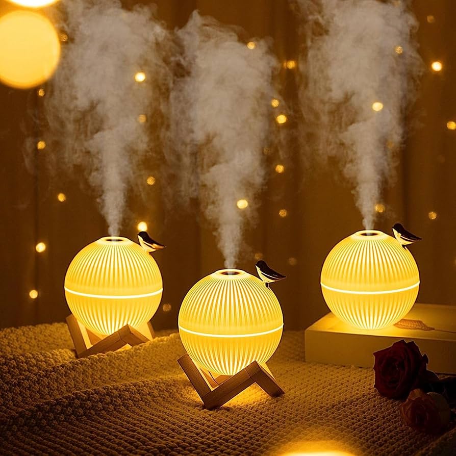 دستگاه بخور سرد و چراغ خواب مدل lark کد (8507)