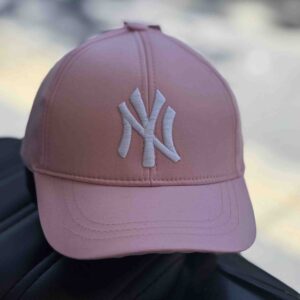 کلاه آفتابی کتان NY صورتی کد (4041)